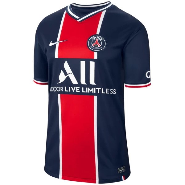 Camiseta Paris Saint Germain 1ª Kit 2020 2021 Azul